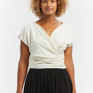 Miranda Bennett Hassinger Top White Linen OS